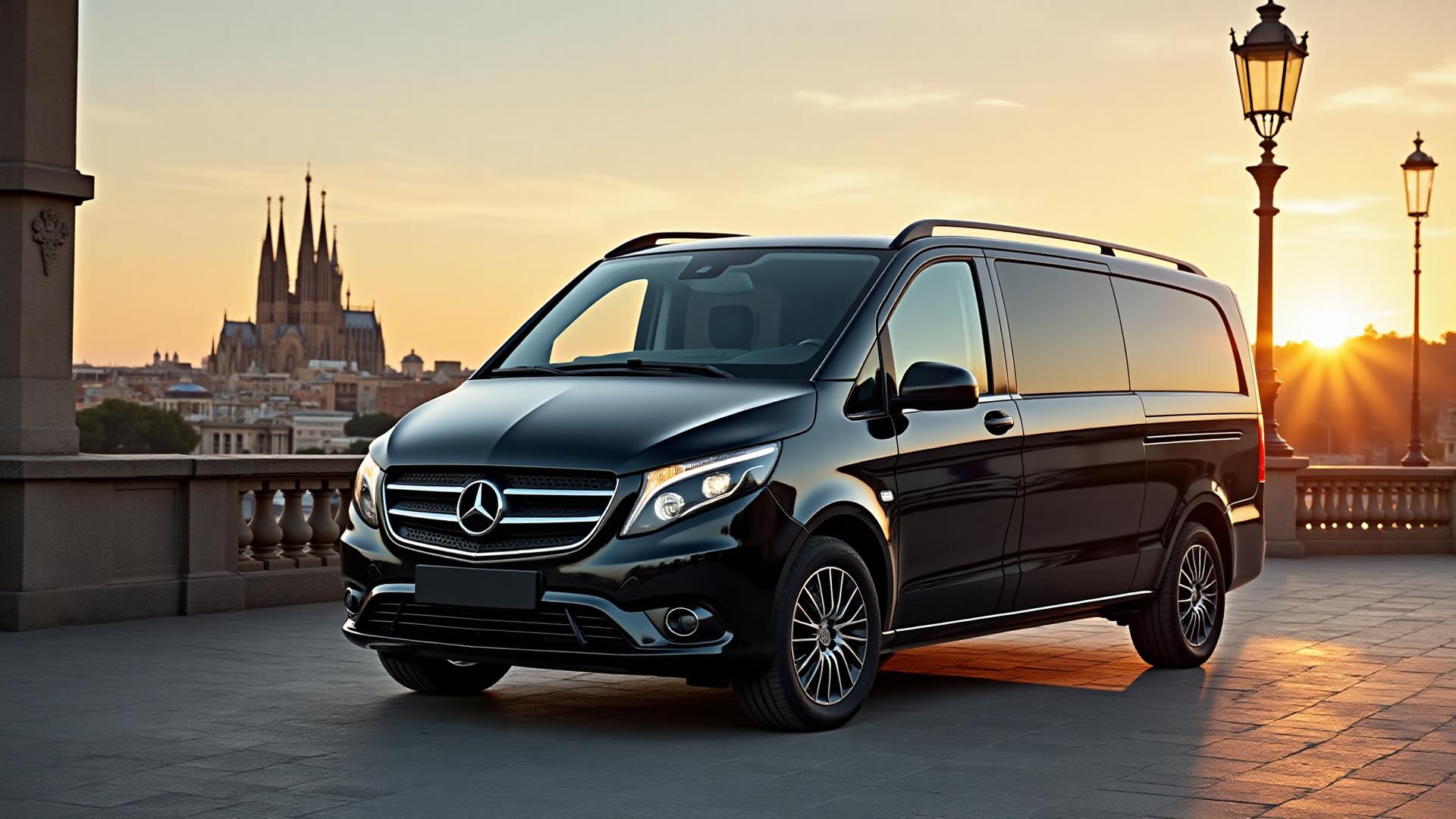 سائق عربي في برشلونة - Arabic driver in Barcelona with luxury vehicle providing premium chauffeur services